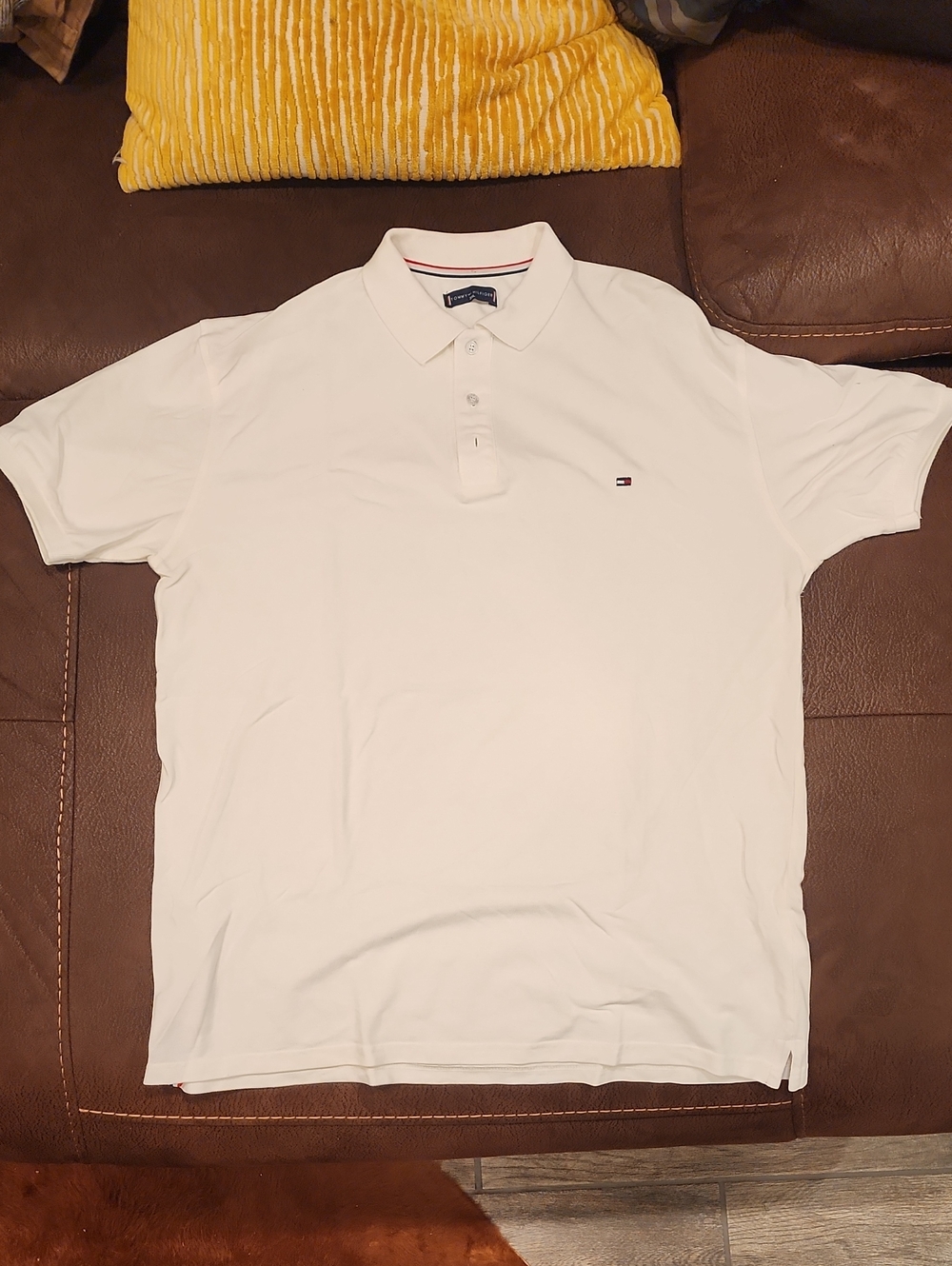 Tommy Hilfiger White Men's Short-Sleeve Polo